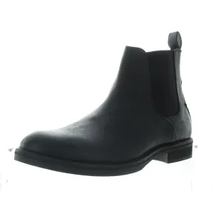 Creed Mens Solid Leather Chelsea Boots