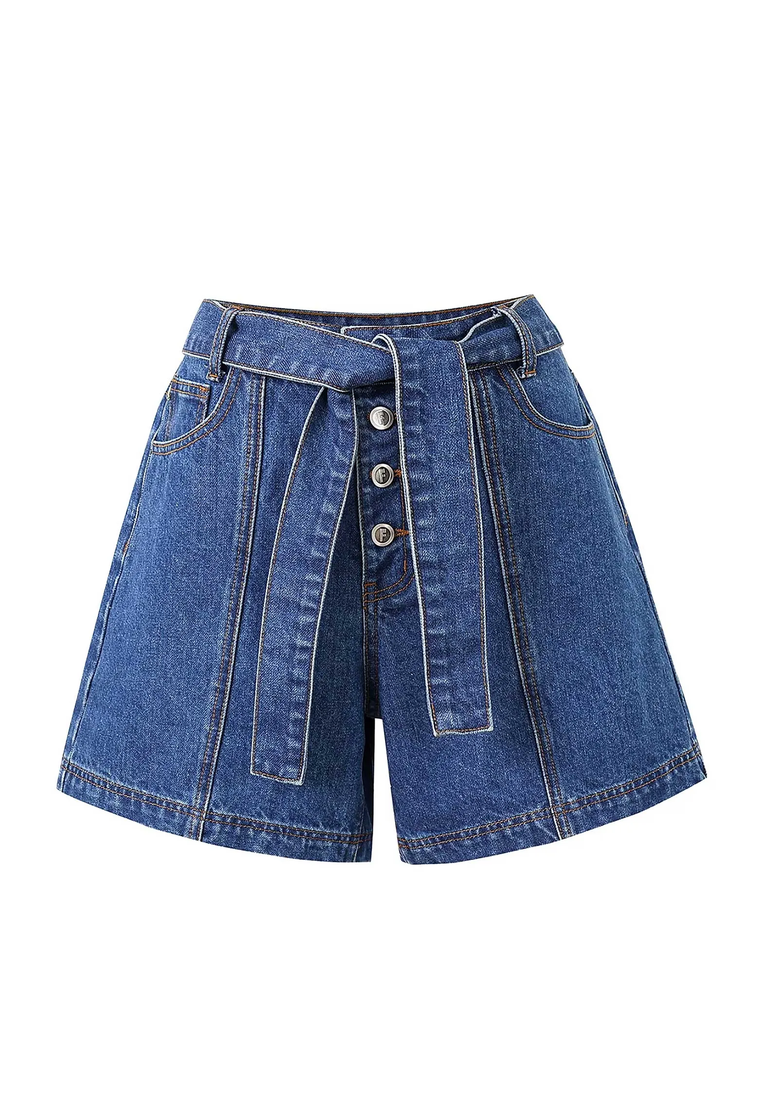 Denim Shorts Chc-25042 Nema Bleu-Jean