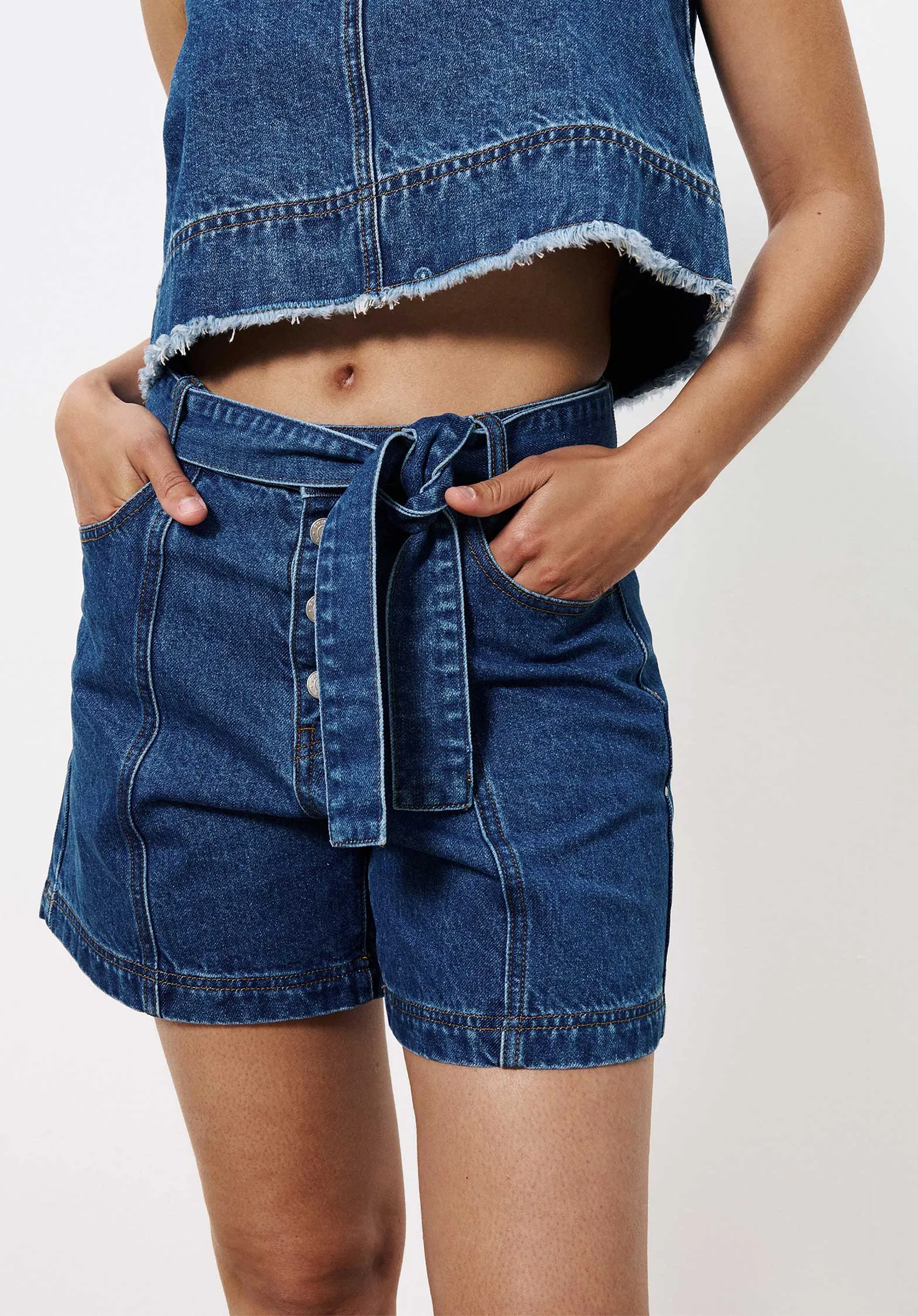 Denim Shorts Chc-25042 Nema Bleu-Jean
