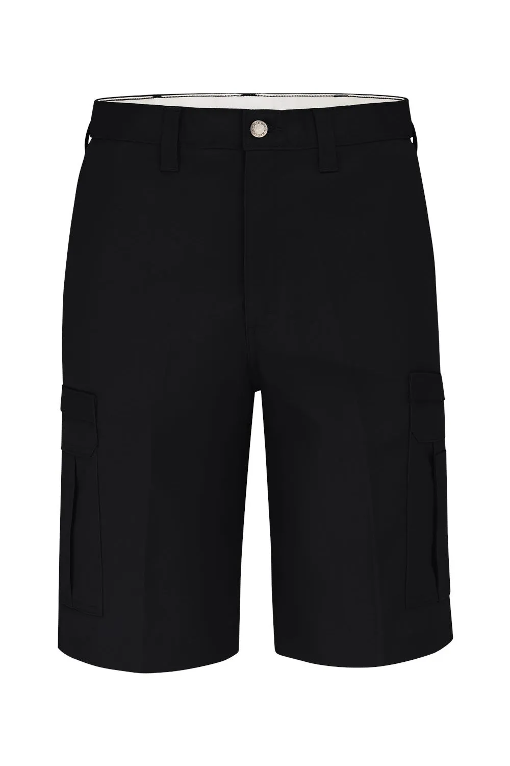 Dickies Mens Premium Moisture Wicking Industrial Cargo Shorts w/ Pockets - Black