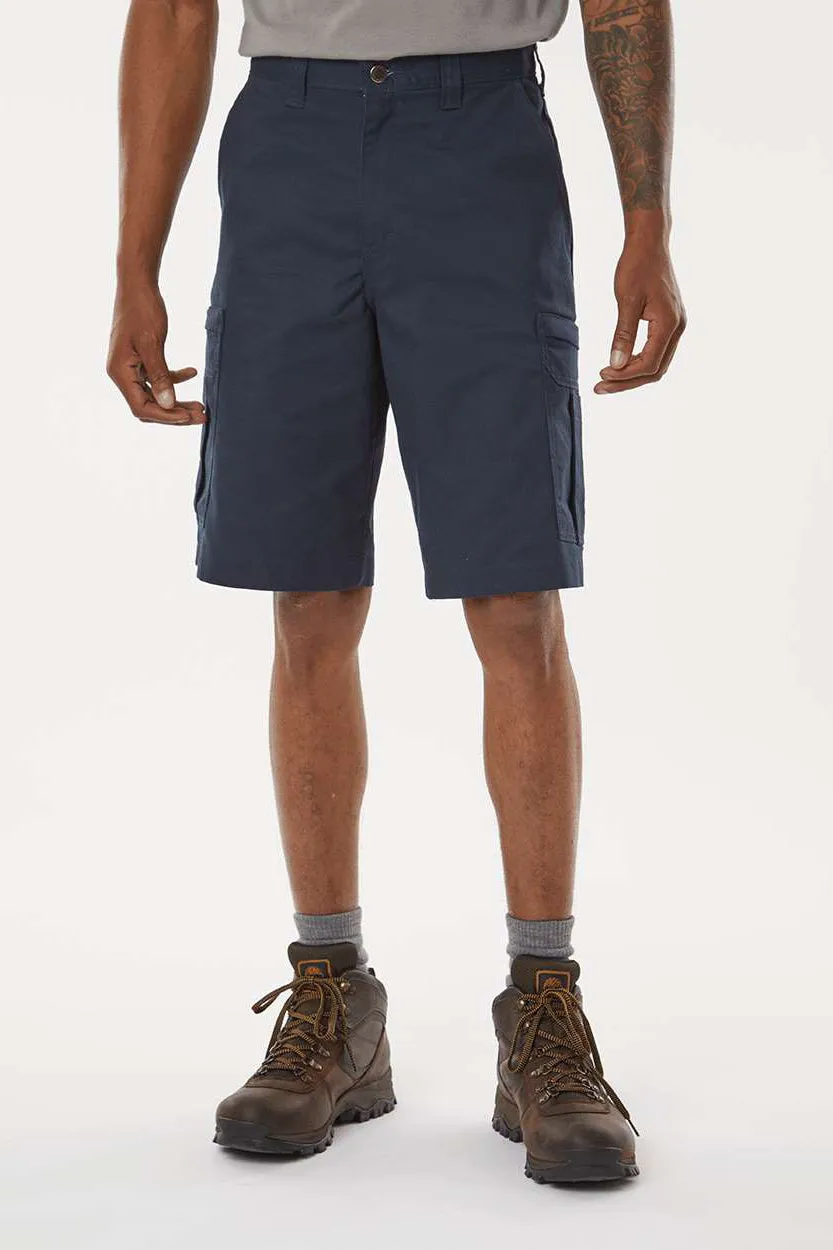 Dickies Mens Premium Moisture Wicking Industrial Cargo Shorts w/ Pockets - Dark Navy Blue