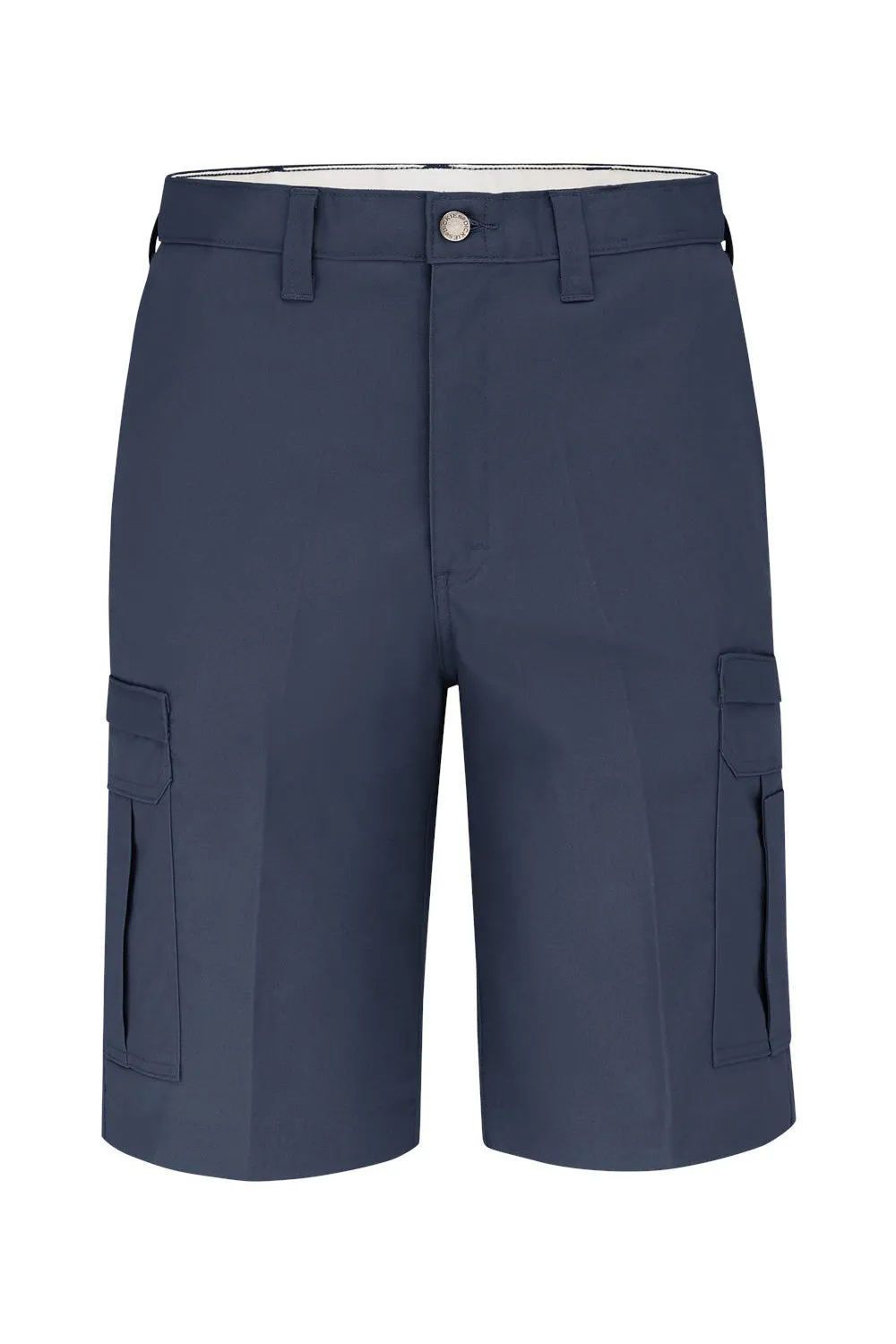 Dickies Mens Premium Moisture Wicking Industrial Cargo Shorts w/ Pockets - Dark Navy Blue