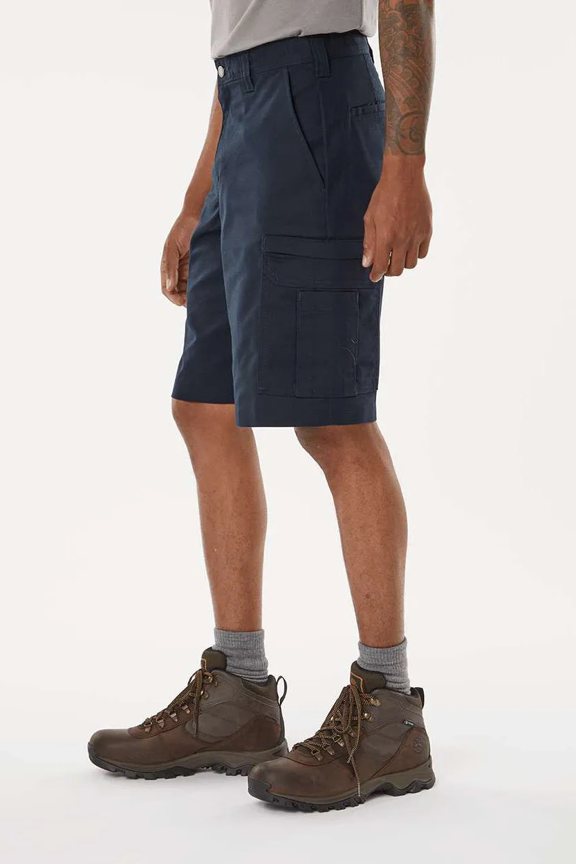 Dickies Mens Premium Moisture Wicking Industrial Cargo Shorts w/ Pockets - Dark Navy Blue