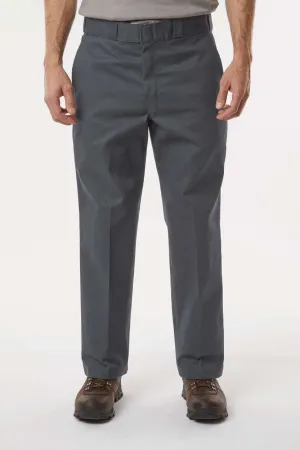 Dickies Mens Stain Resistant Work Pants w/ Pockets - Charcoal Grey