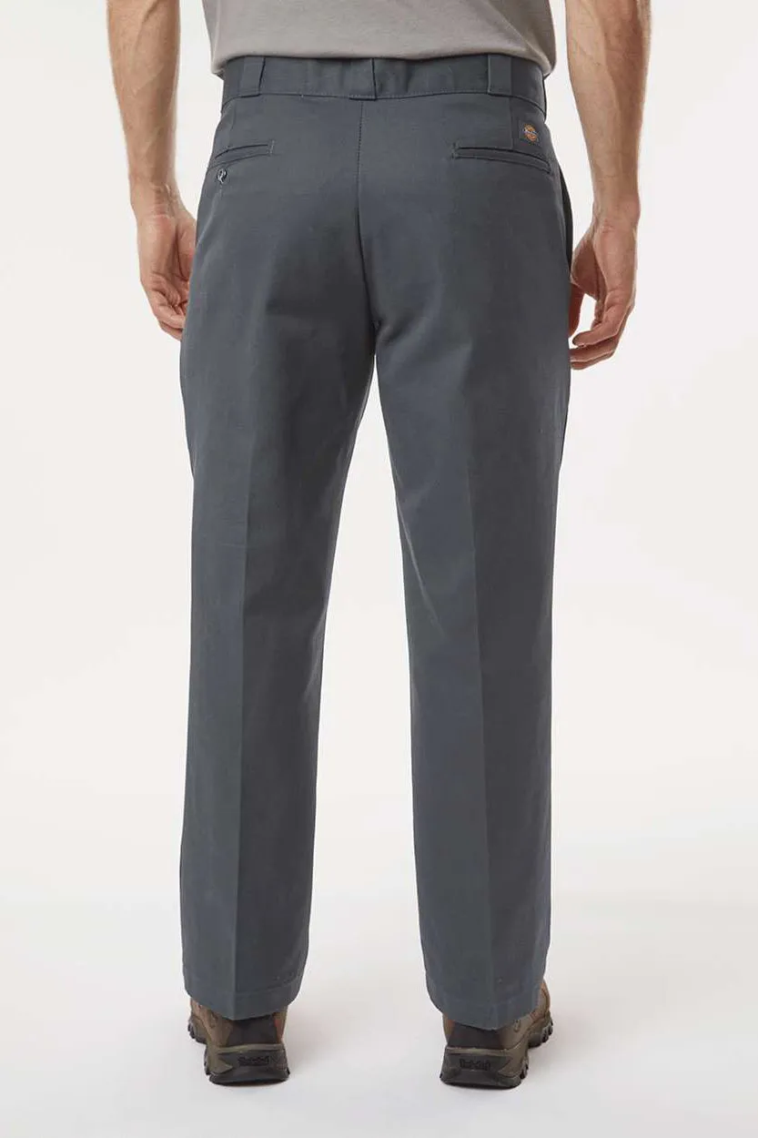 Dickies Mens Stain Resistant Work Pants w/ Pockets - Charcoal Grey