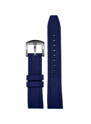 Dievas Blue Curved FKM Rubber Strap