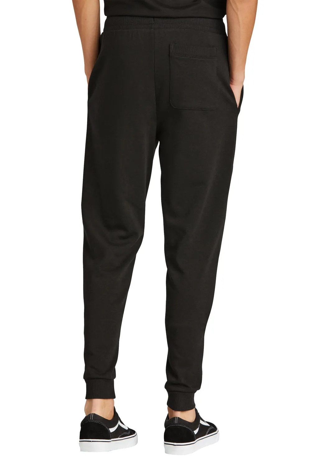 District Mens Perfect Tri Fleece Jogger Sweatpants w/ Pockets - Black