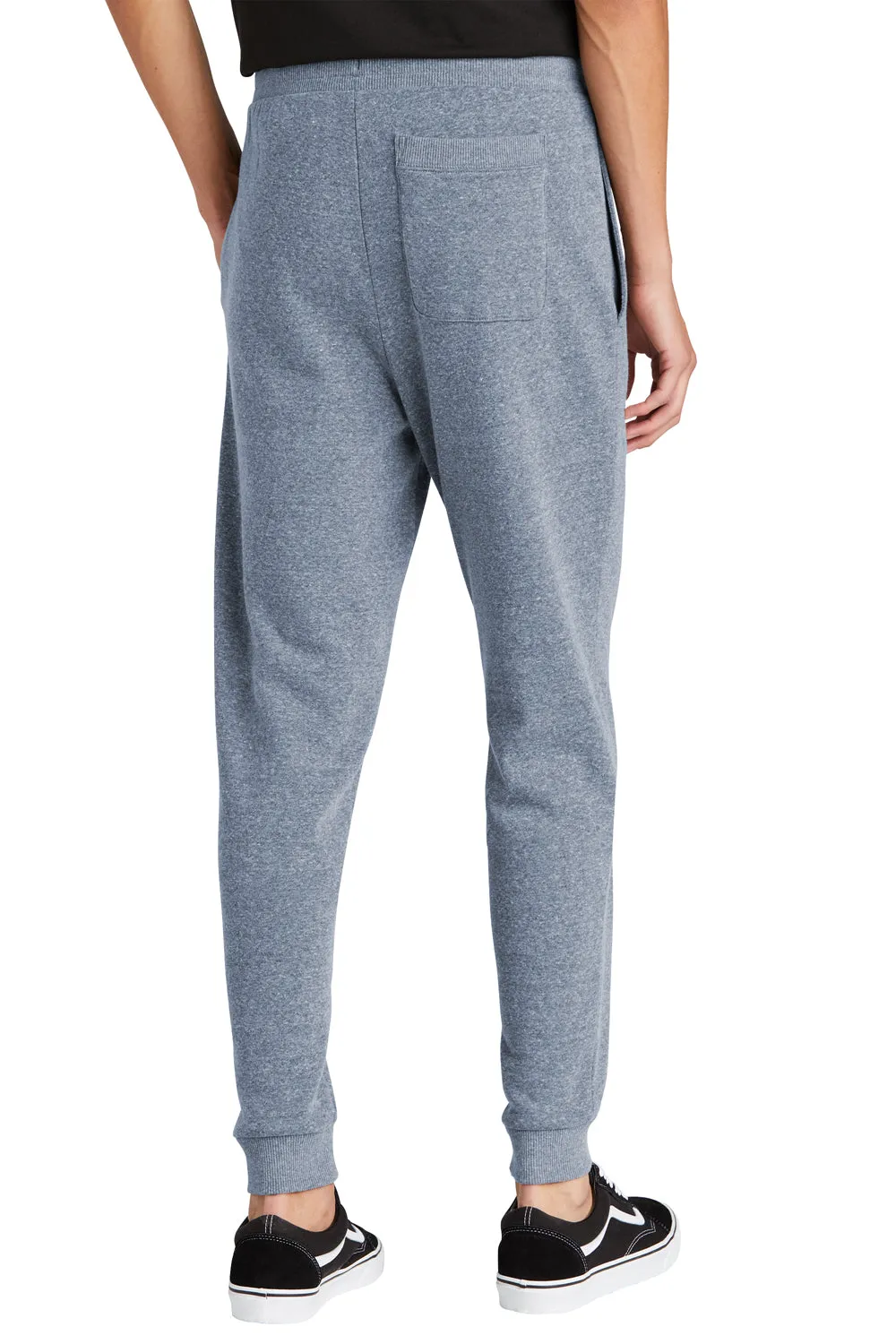 District Mens Perfect Tri Fleece Jogger Sweatpants w/ Pockets - Navy Blue Frost