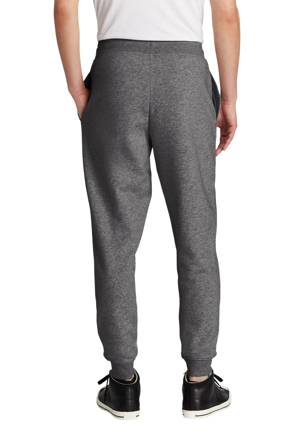 District Mens V.I.T. Fleece Jogger Sweatpants w/ Pockets - Heather Charcoal Grey