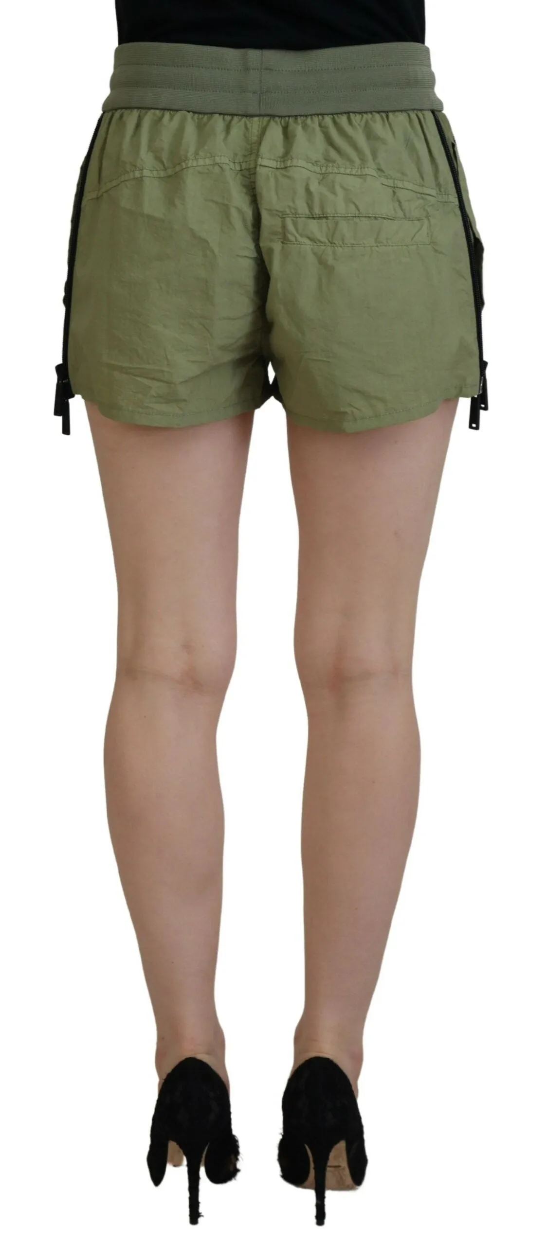Dsqua²  Cotton Mid Waist Drawstring Tape Women's Shorts