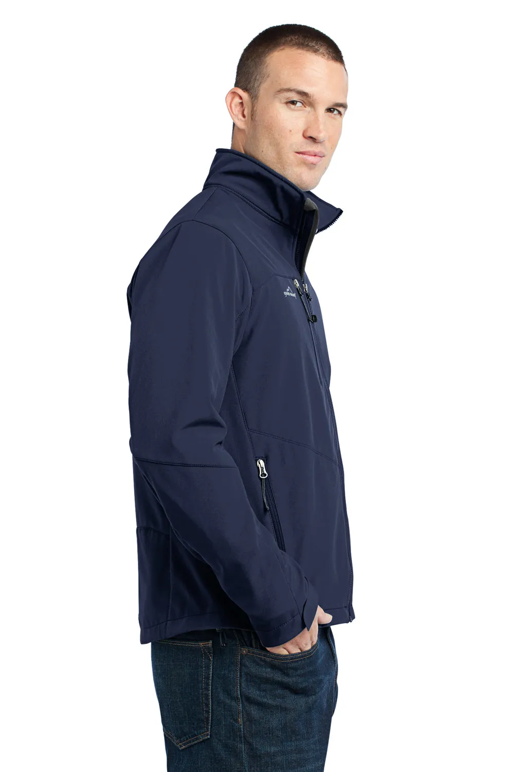 Eddie Bauer Mens Water Resistant Full Zip Jacket - River Navy Blue