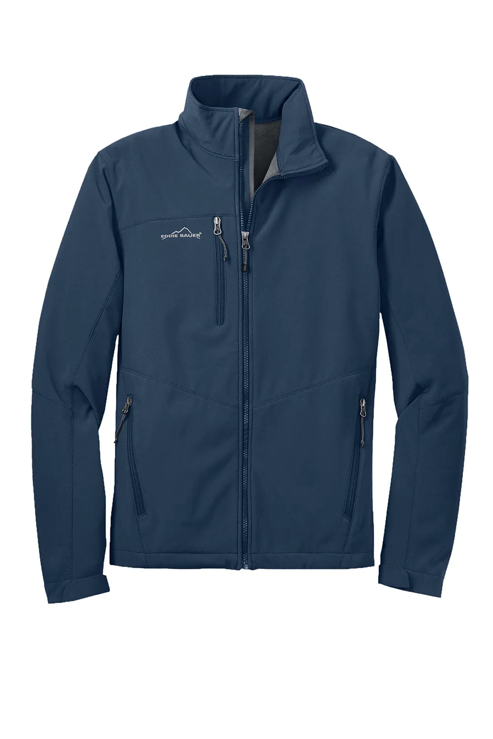 Eddie Bauer Mens Water Resistant Full Zip Jacket - River Navy Blue