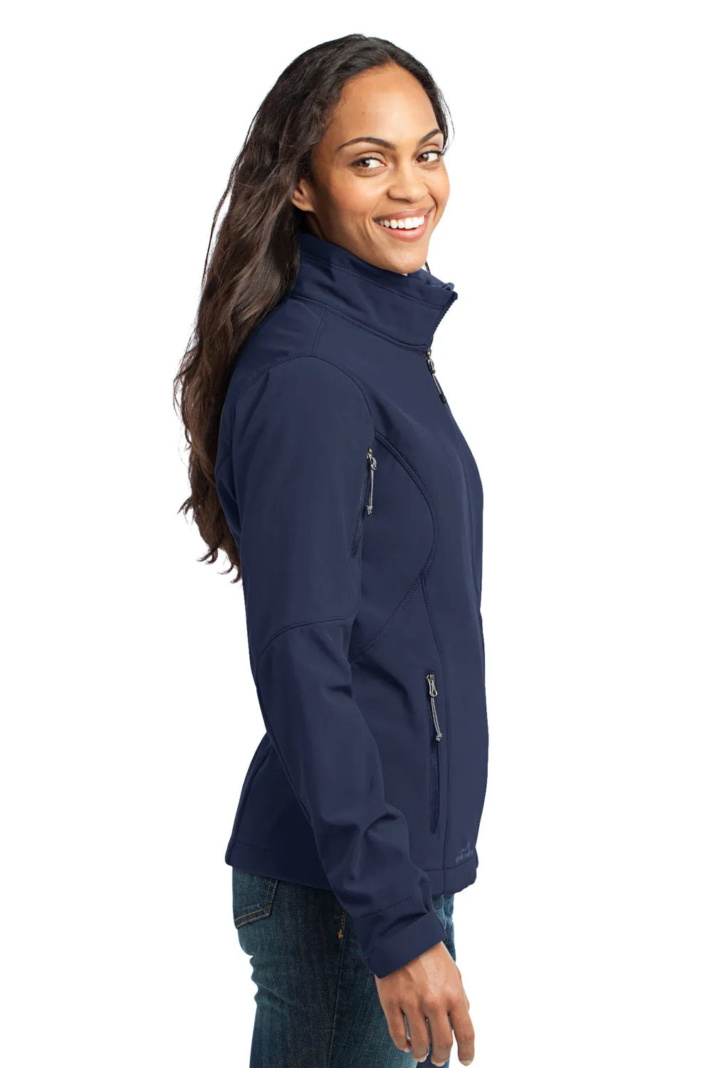 Eddie Bauer Womens Water Resistant Full Zip Jacket - River Navy Blue