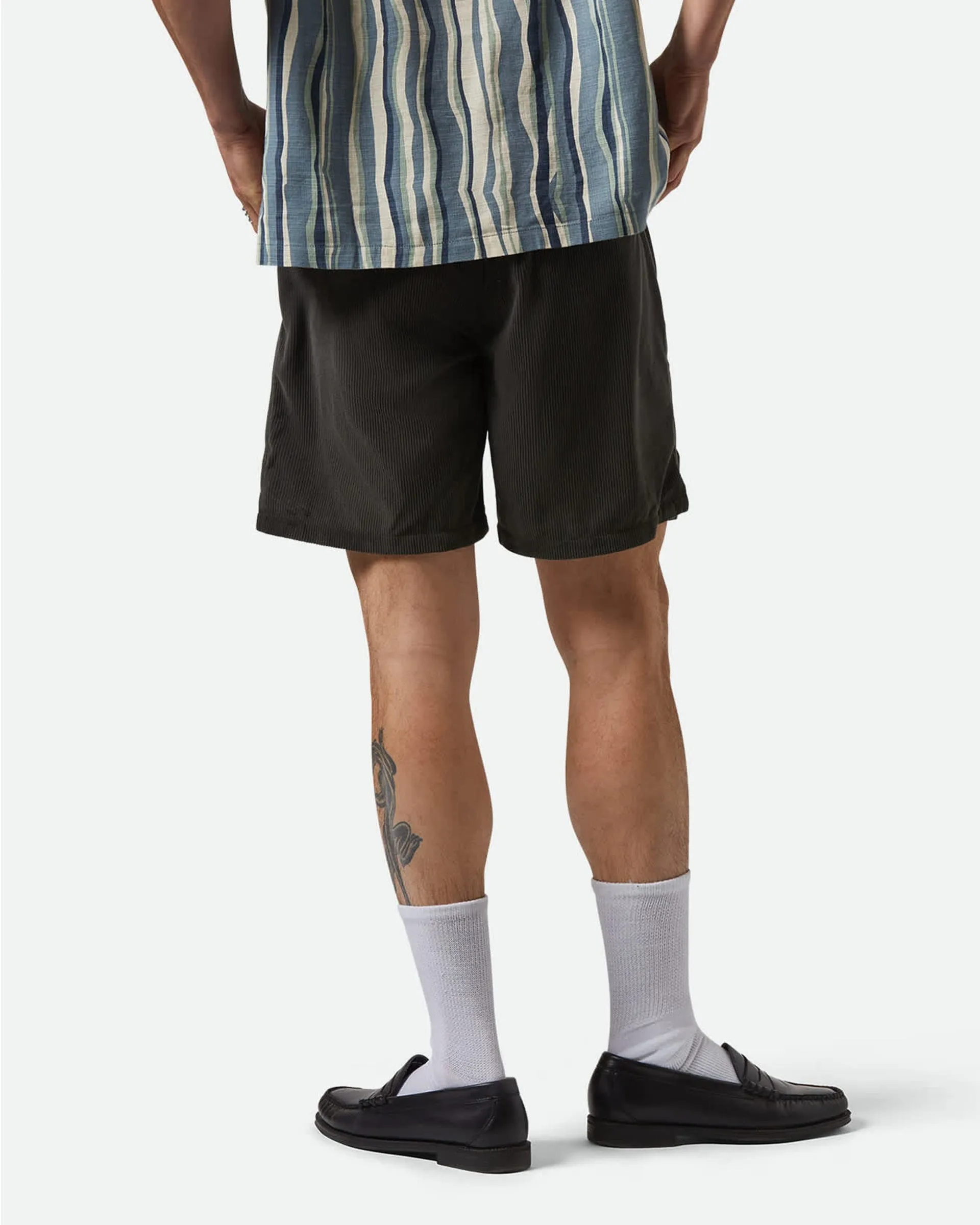 Everyday Corduroy Short - Washed Black