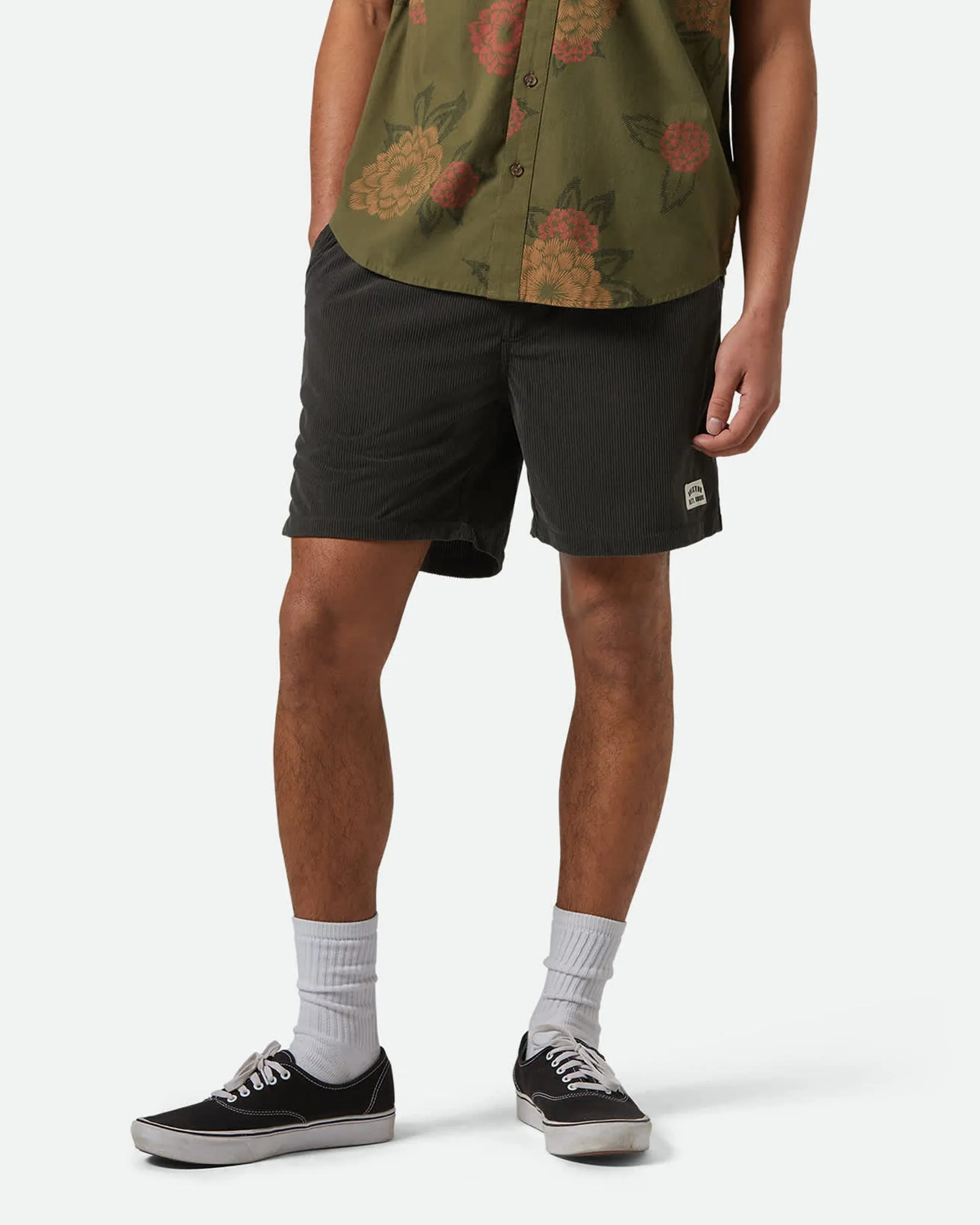 Everyday Corduroy Short - Washed Black
