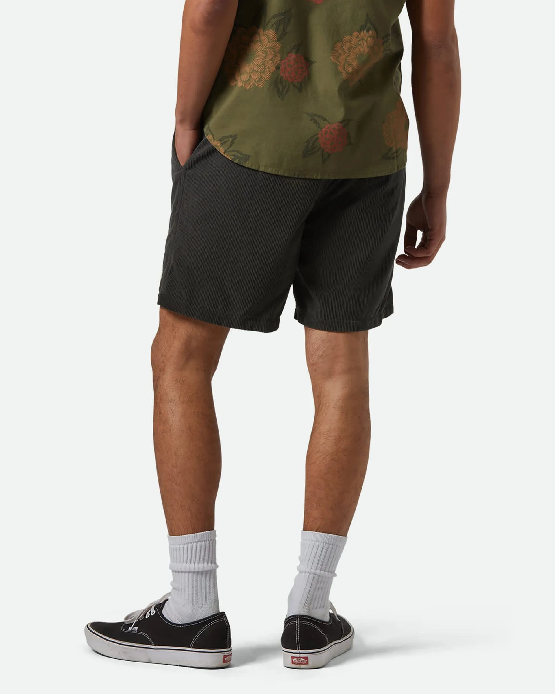 Everyday Corduroy Short - Washed Black