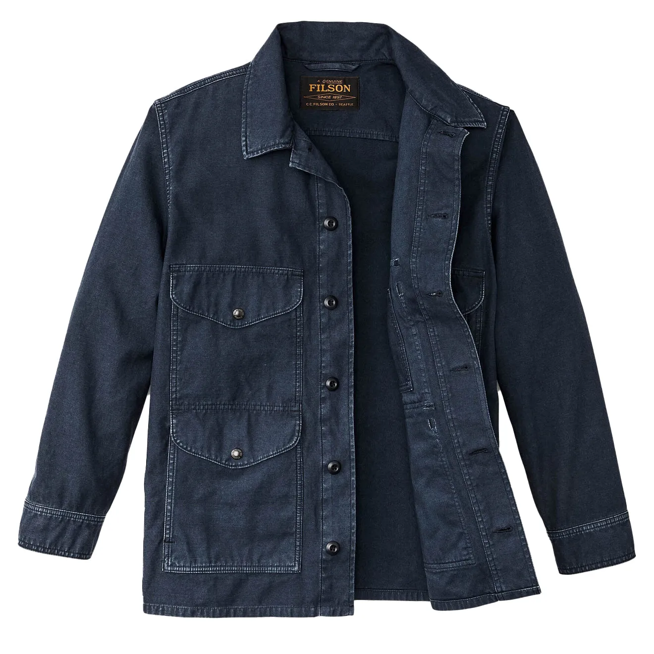 Filson Field Cruiser Reverse Sateen Blue Mussel