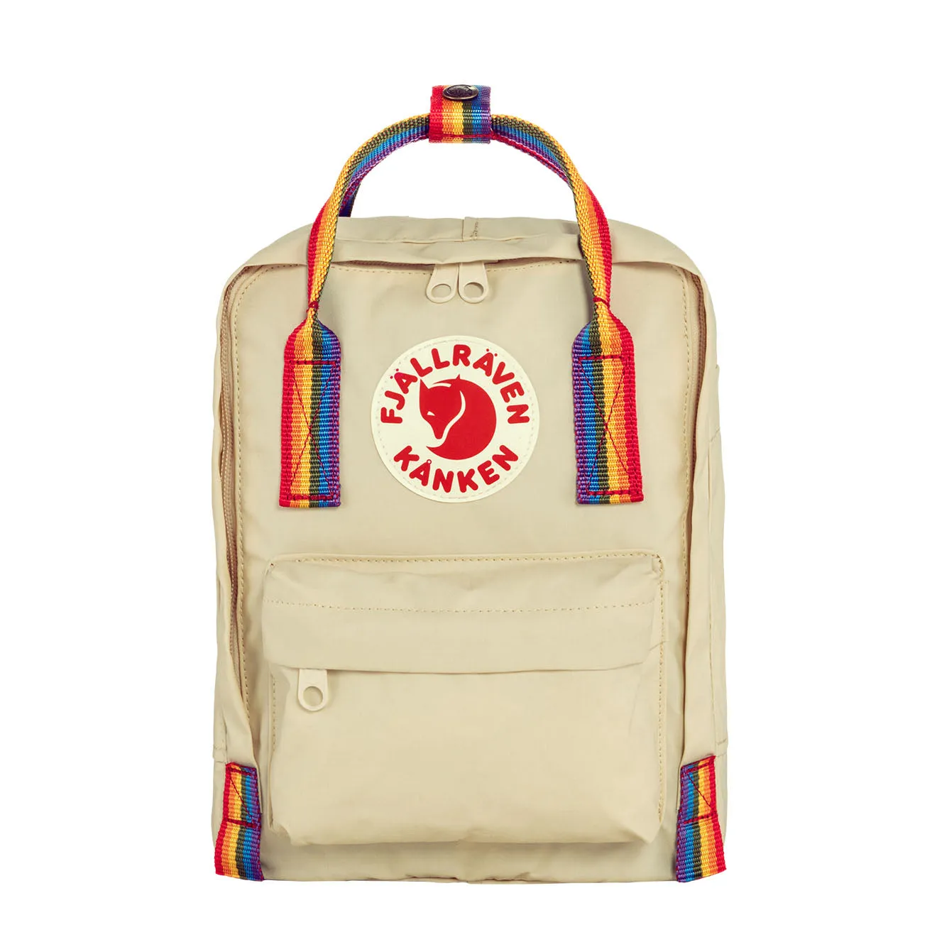 Fjallraven Kanken Rainbow Mini Light Oak-Rainbow Pattern Bags Fjallraven Kanken Bags