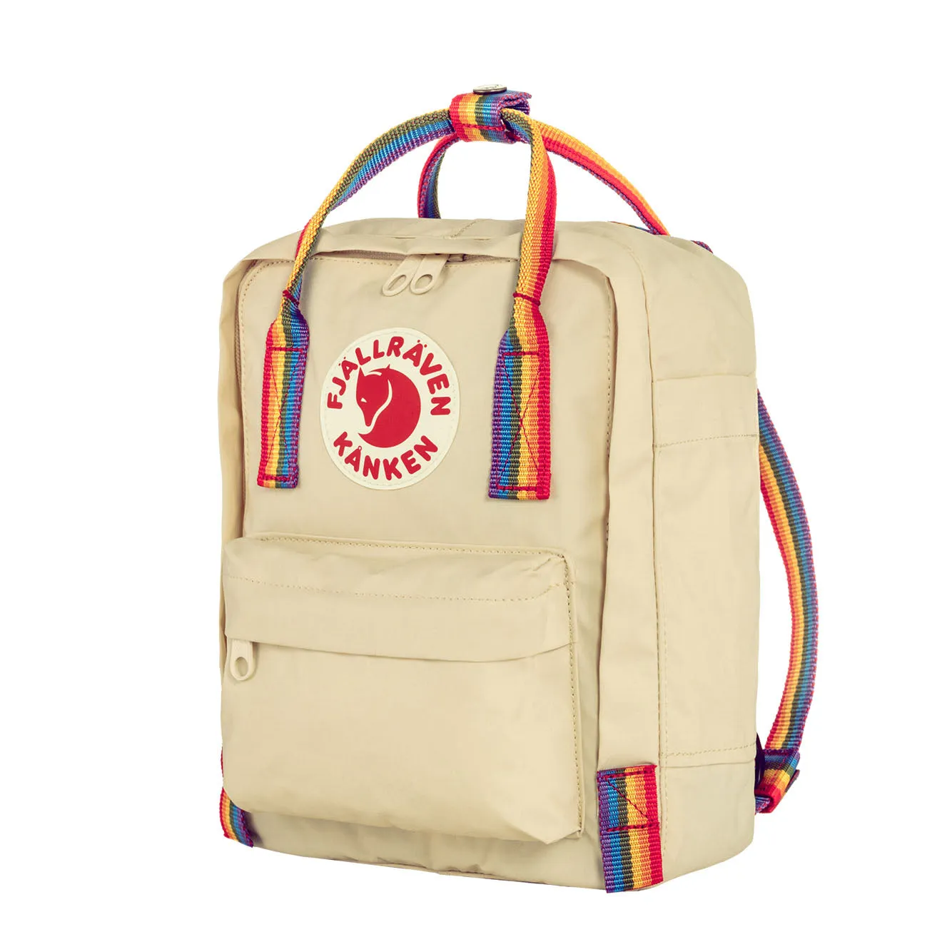 Fjallraven Kanken Rainbow Mini Light Oak-Rainbow Pattern Bags Fjallraven Kanken Bags