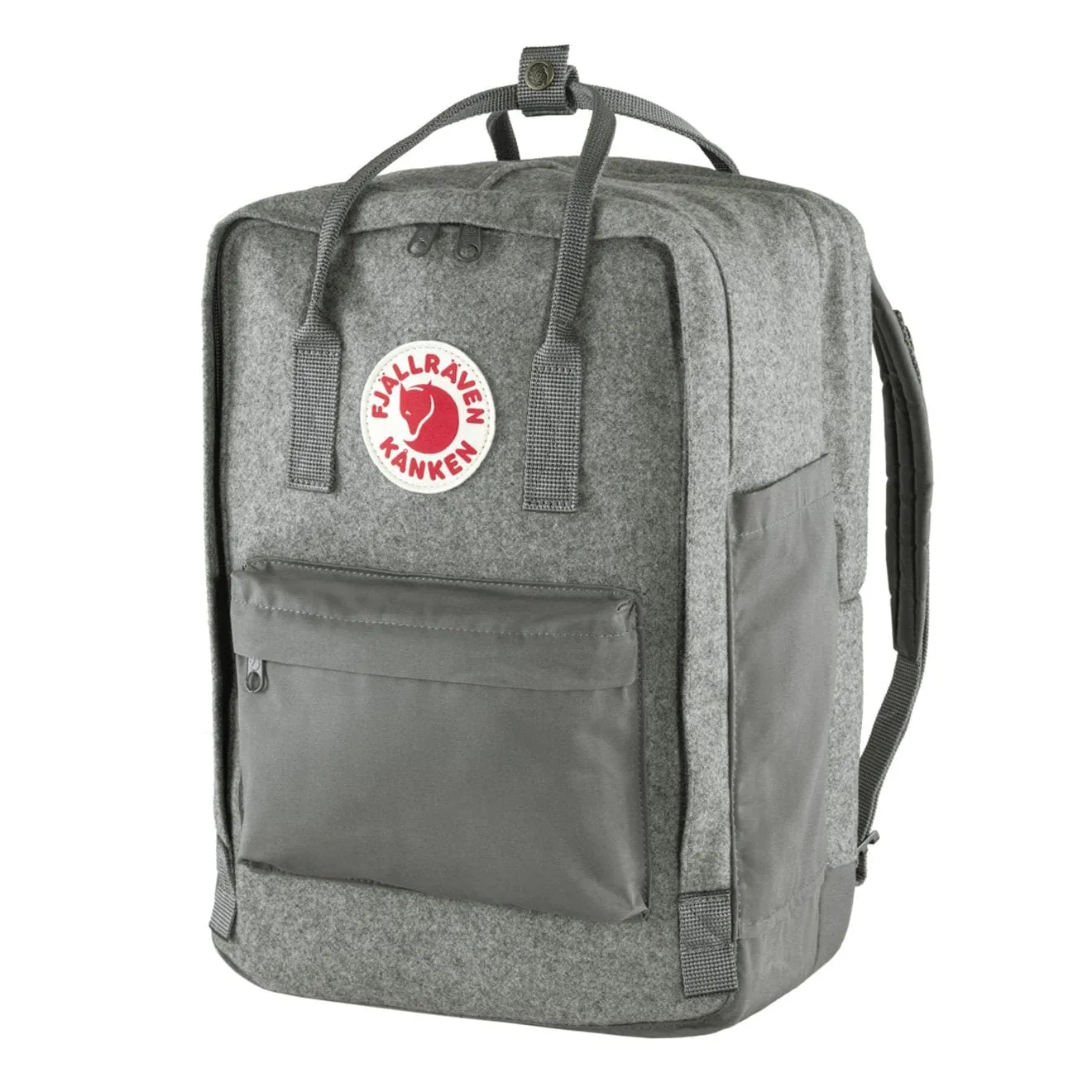 Fjallraven Kanken Re-Wool Laptop 15  Granite Grey Bags Fjallraven Kanken Bags