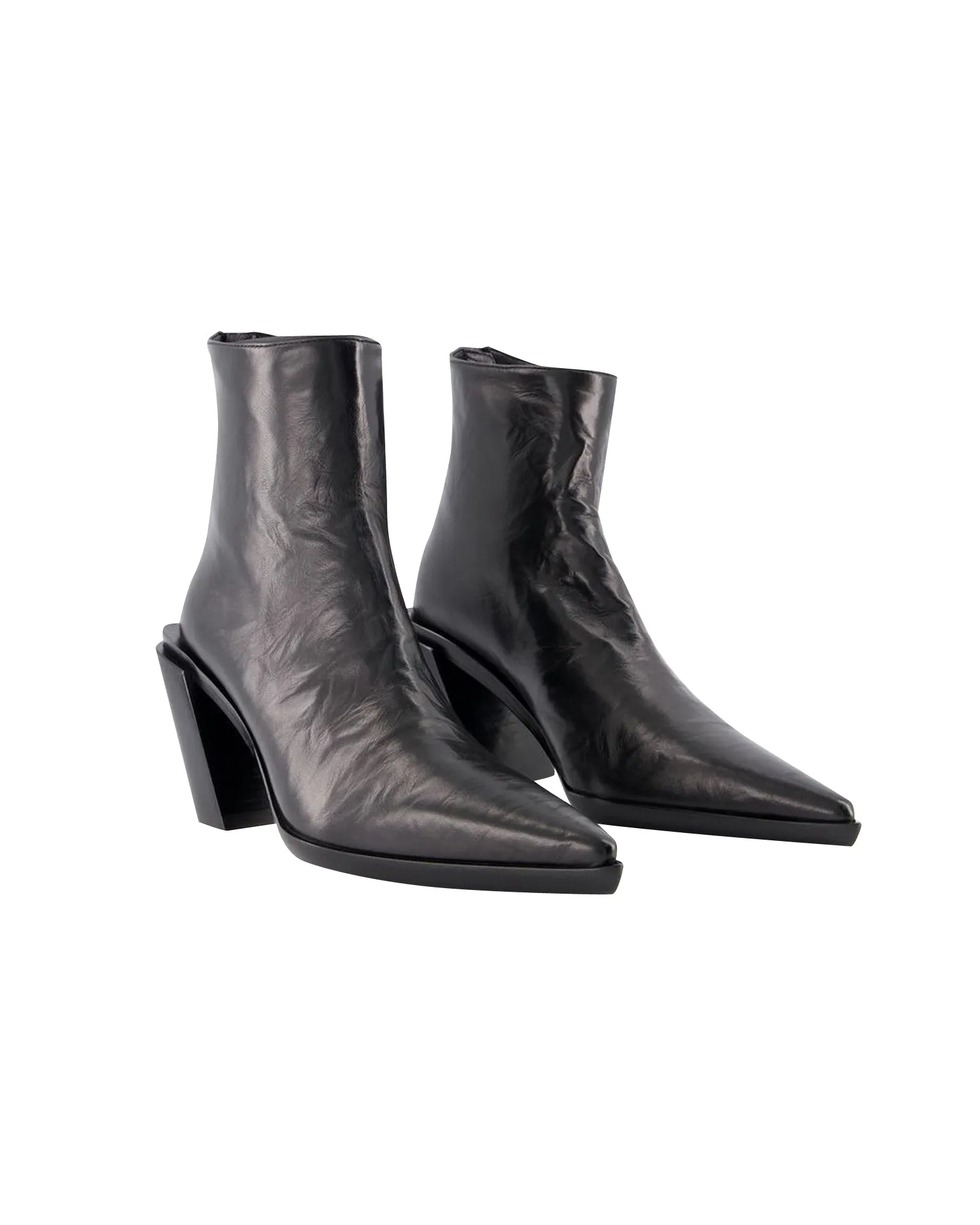 Florentine Ankle Boots - Ann Demeulemeester - Black - Leather