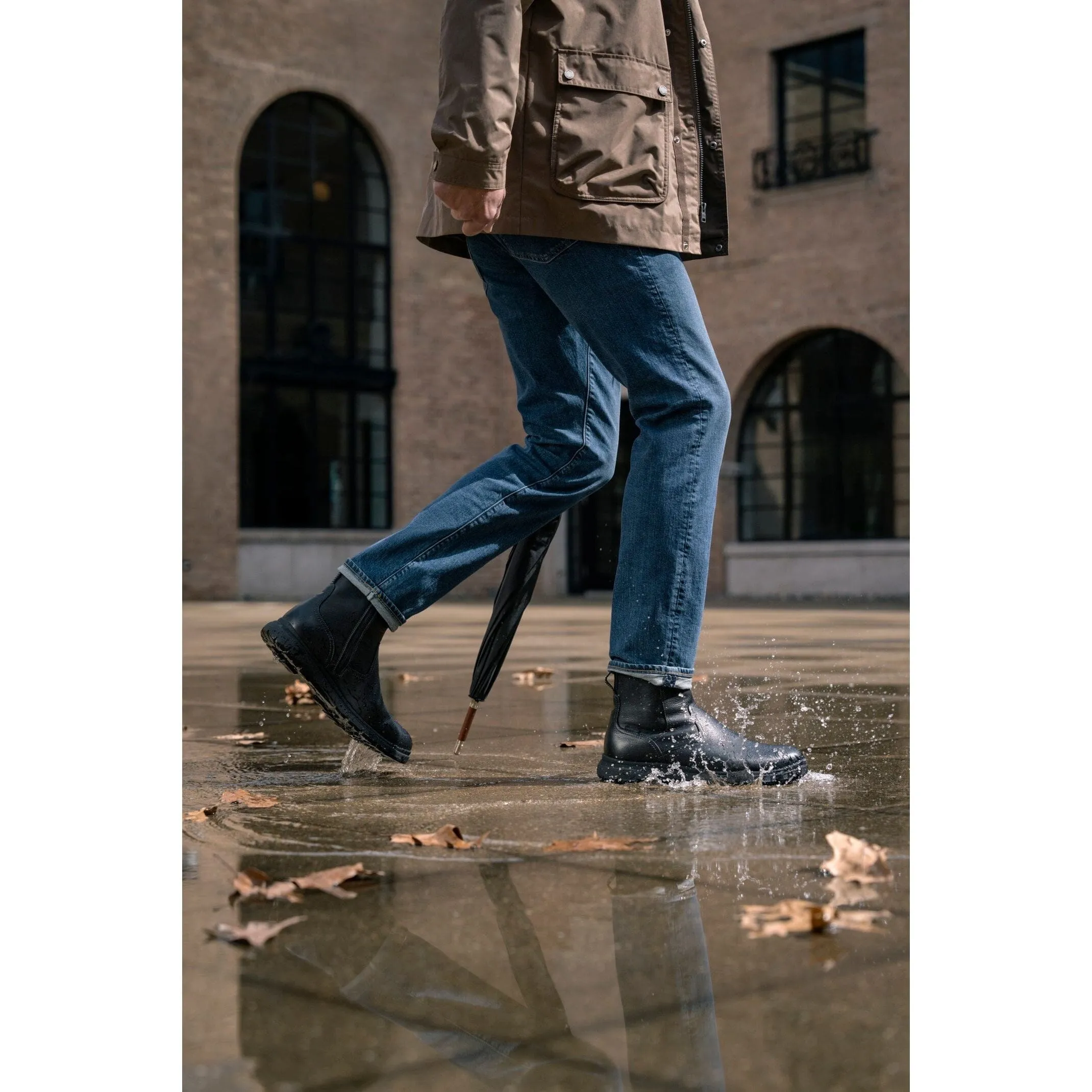 FLORSHEIM LOOKOUT PLAIN TOE SIDE ZIP BOOT