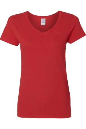 Gildan Heavy Cotton Womens V-Neck T-Shirt