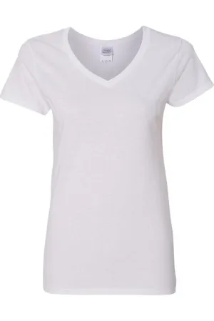 Gildan Heavy Cotton Womens V-Neck T-Shirt