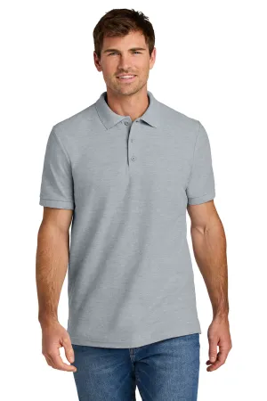 Gildan Mens Hammer Pique Short Sleeve Polo Shirt - Sport Grey