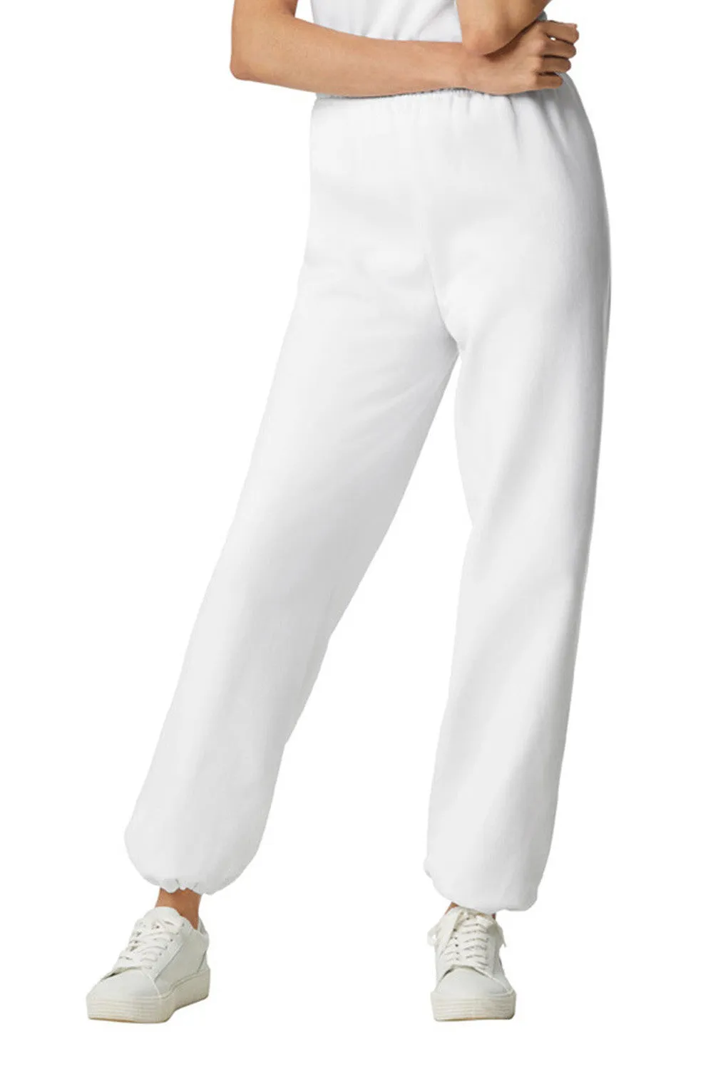 Gildan Mens Heavy Blend Sweatpants - White