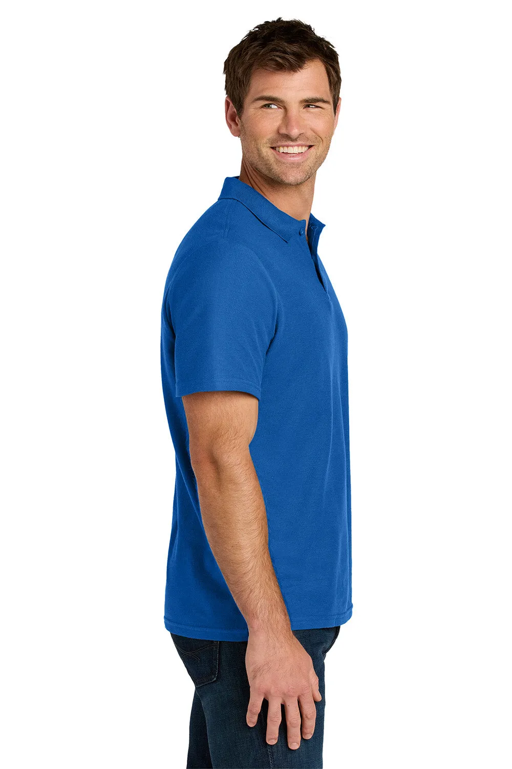 Gildan Mens Softstyle Pique Short Sleeve Polo Shirt - Royal Blue