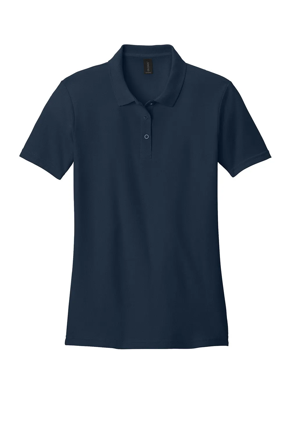 Gildan Womens Softstyle Pique Short Sleeve Polo Shirt - Navy Blue
