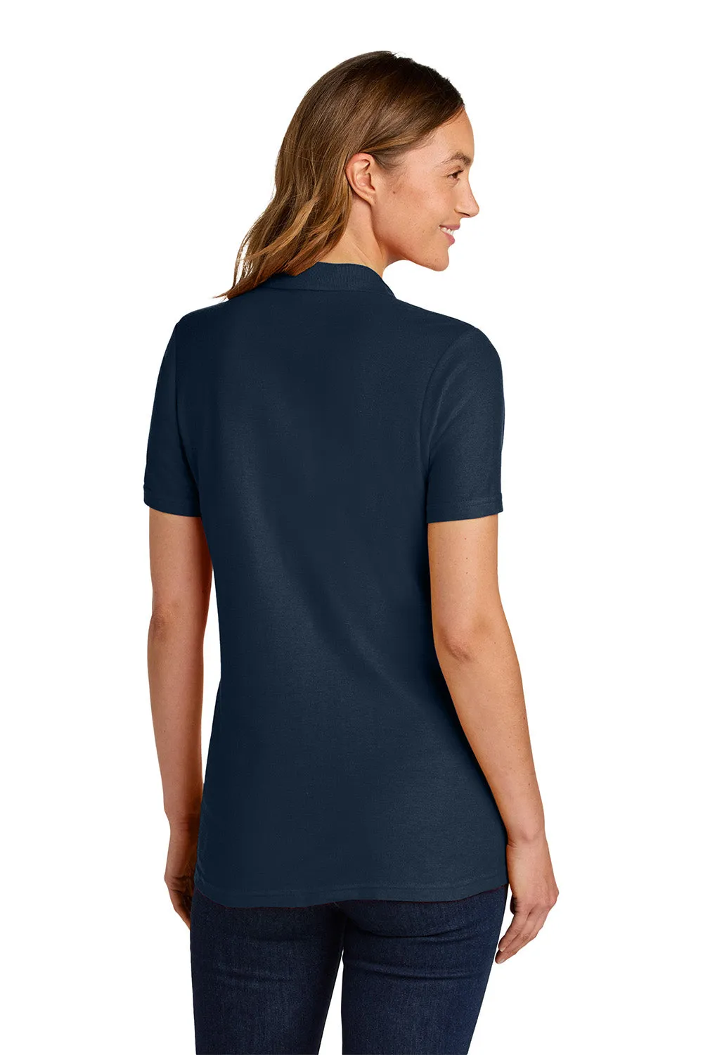 Gildan Womens Softstyle Pique Short Sleeve Polo Shirt - Navy Blue