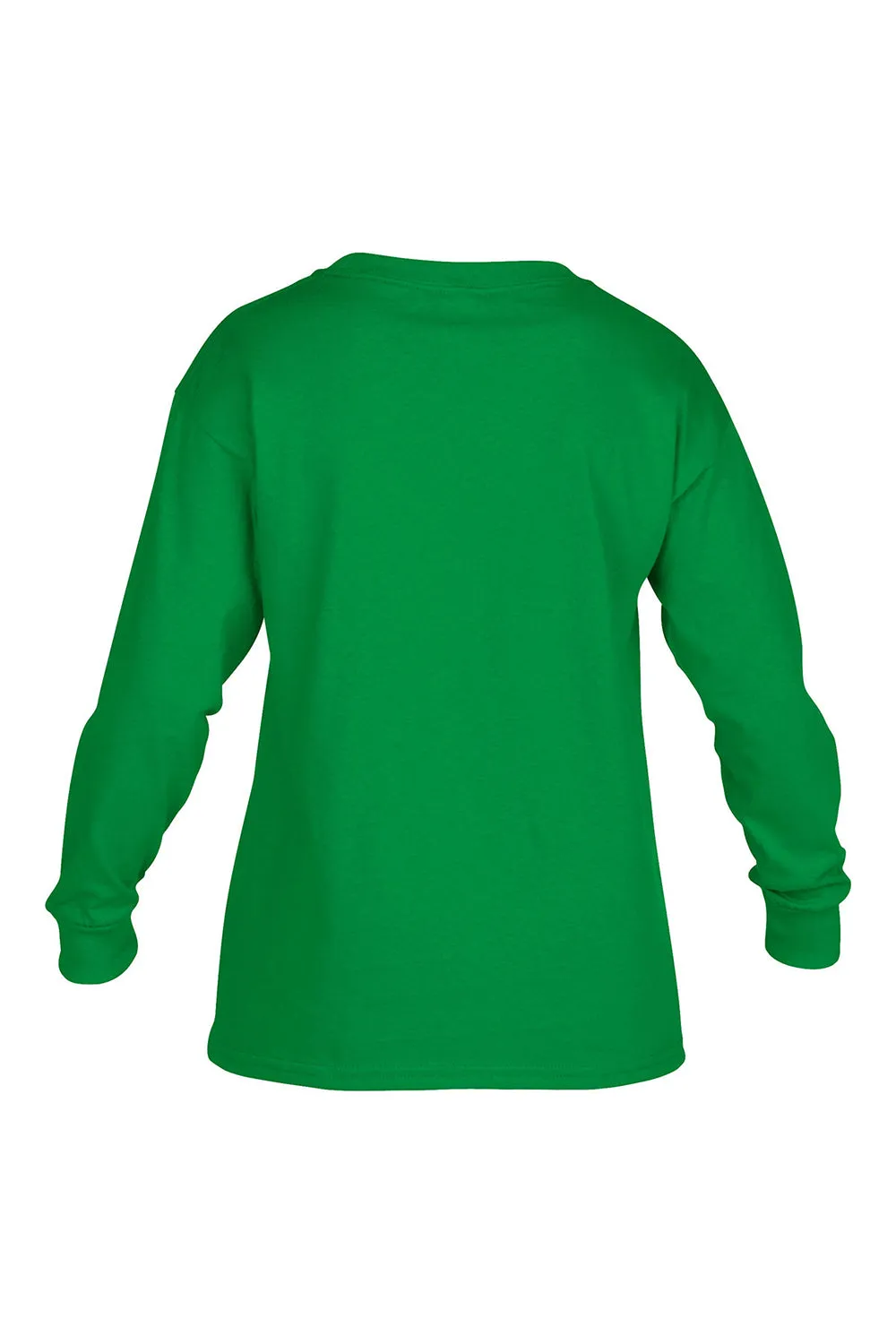 Gildan Youth Long Sleeve Crewneck T-Shirt - Irish Green