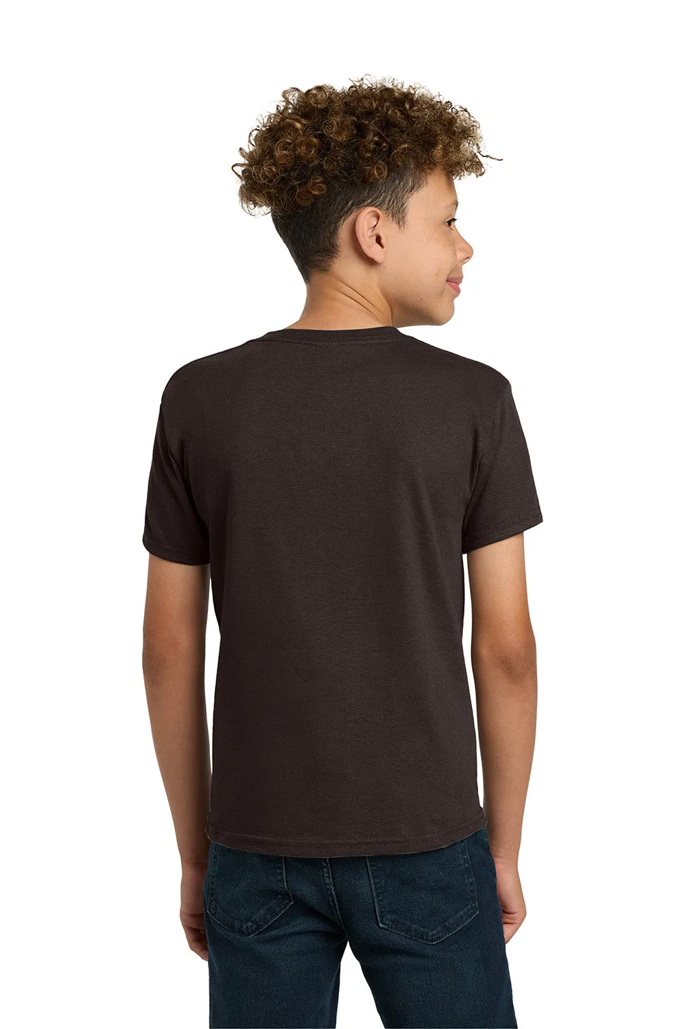 Gildan Youth Short Sleeve Crewneck T-Shirt - Dark Chocolate Brown