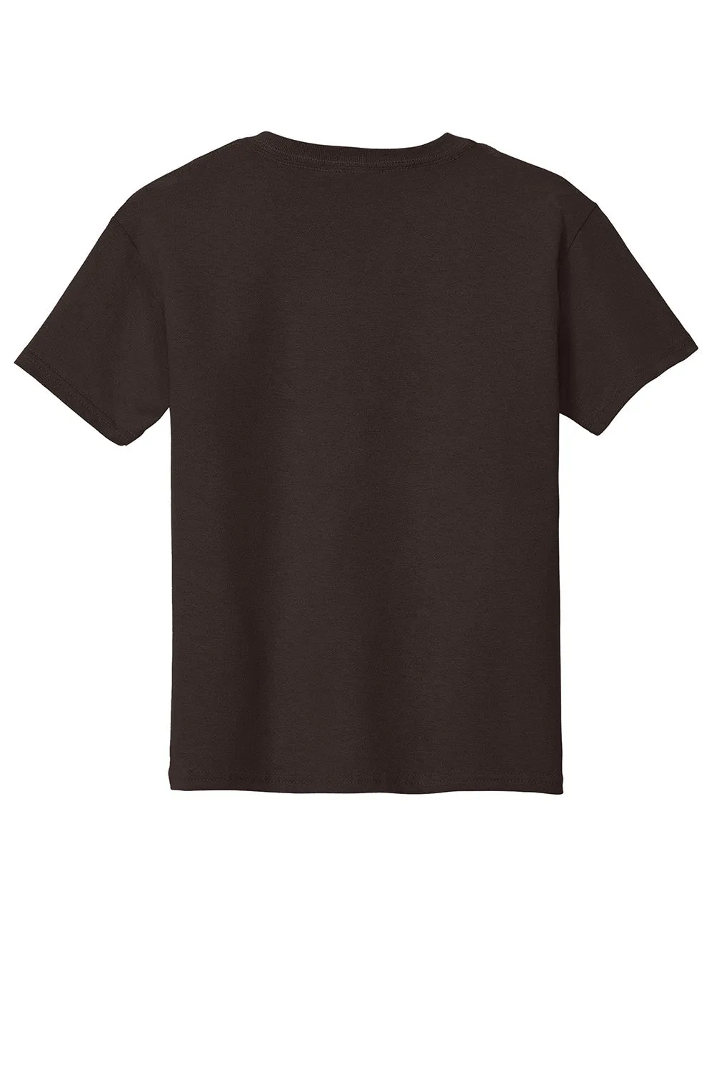 Gildan Youth Short Sleeve Crewneck T-Shirt - Dark Chocolate Brown