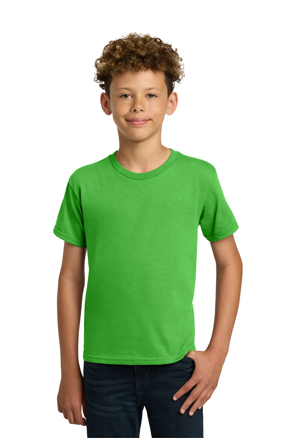 Gildan Youth Short Sleeve Crewneck T-Shirt - Electric Green