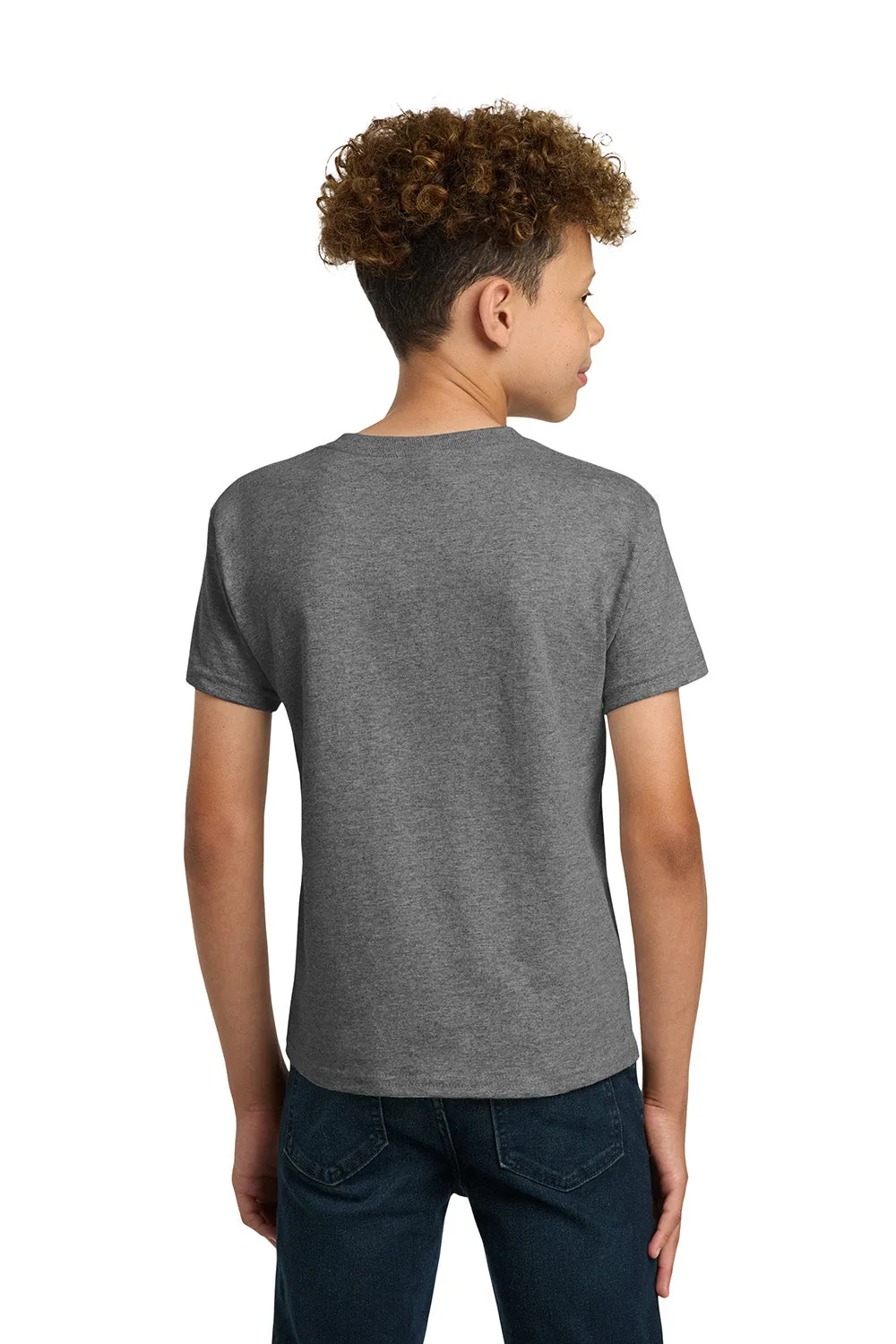 Gildan Youth Short Sleeve Crewneck T-Shirt - Heather Graphite Grey