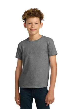 Gildan Youth Short Sleeve Crewneck T-Shirt - Heather Graphite Grey