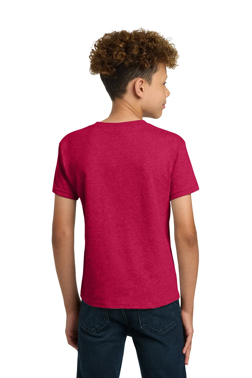 Gildan Youth Short Sleeve Crewneck T-Shirt - Heather Red