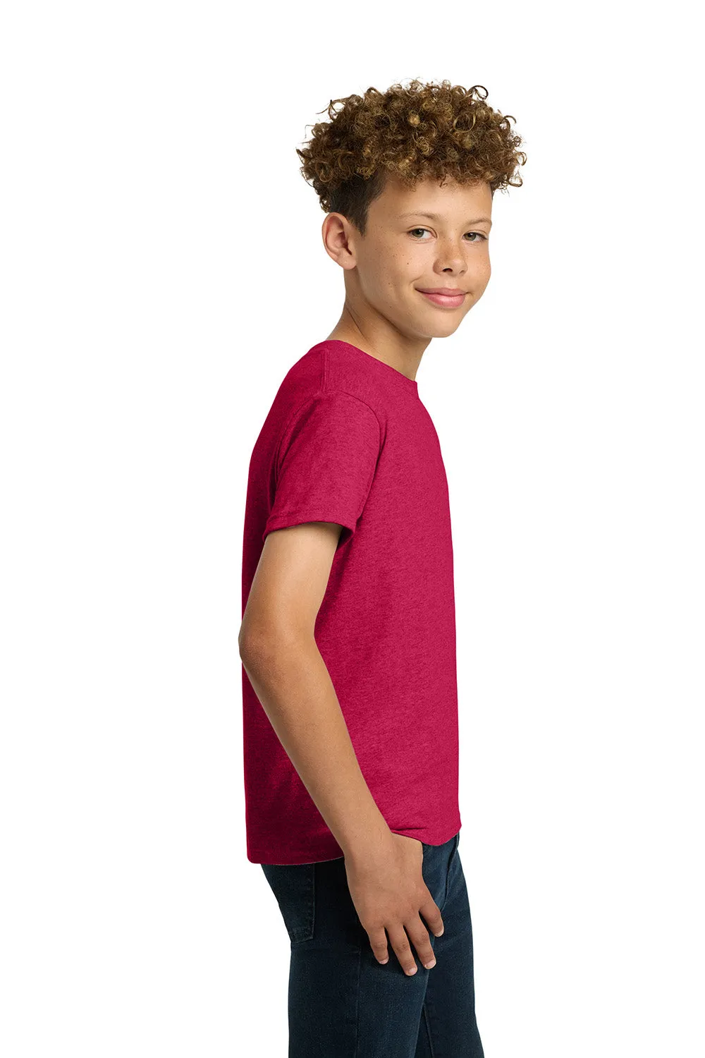 Gildan Youth Short Sleeve Crewneck T-Shirt - Heather Red