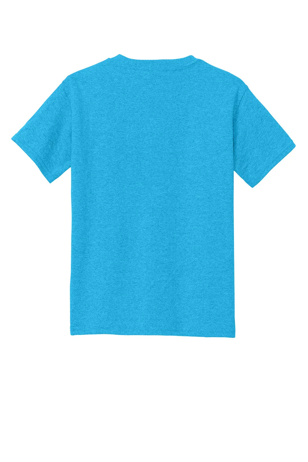 Gildan Youth Short Sleeve Crewneck T-Shirt - Heather Sapphire Blue