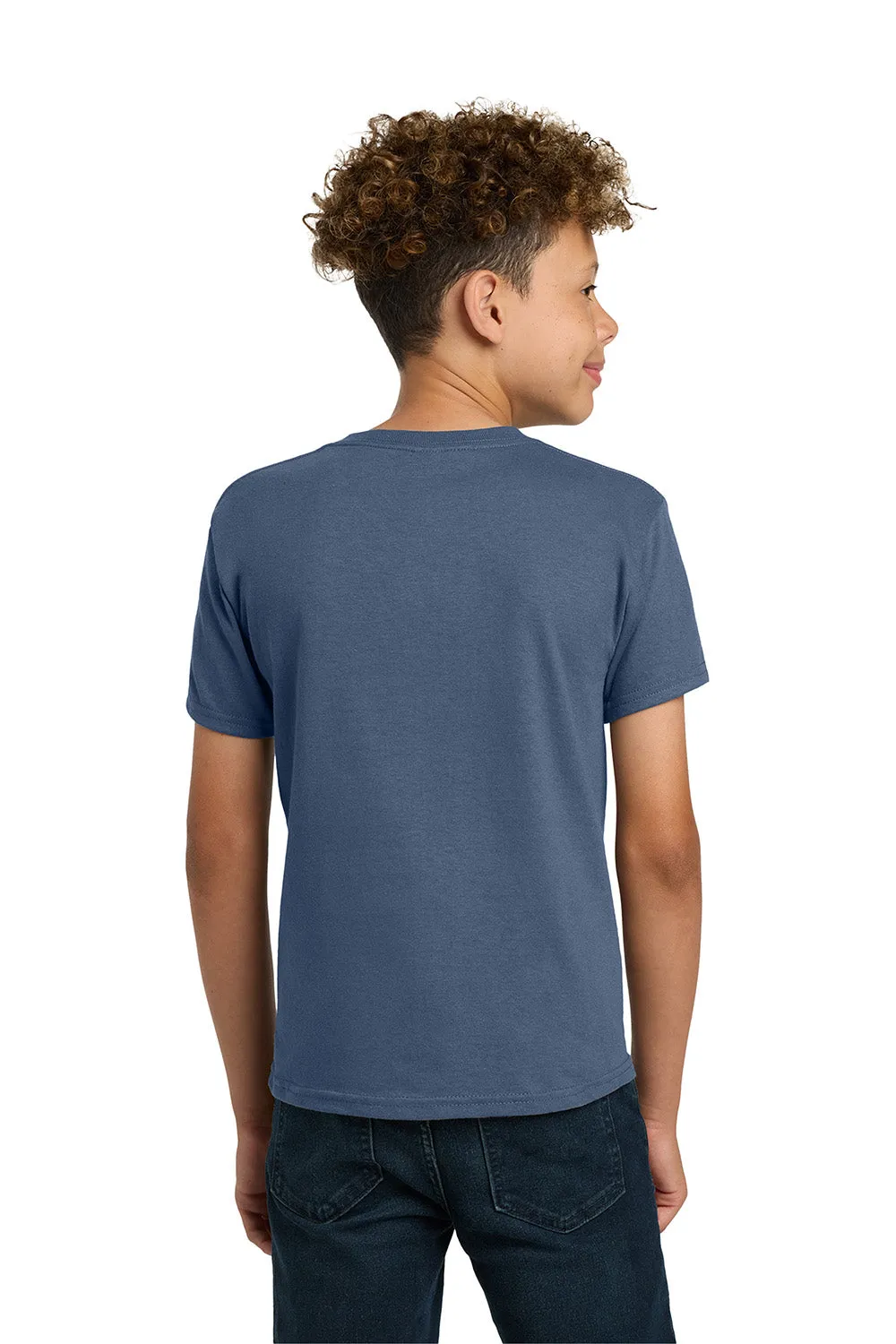 Gildan Youth Short Sleeve Crewneck T-Shirt - Indigo Blue