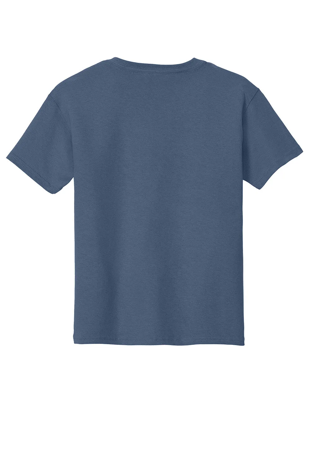 Gildan Youth Short Sleeve Crewneck T-Shirt - Indigo Blue