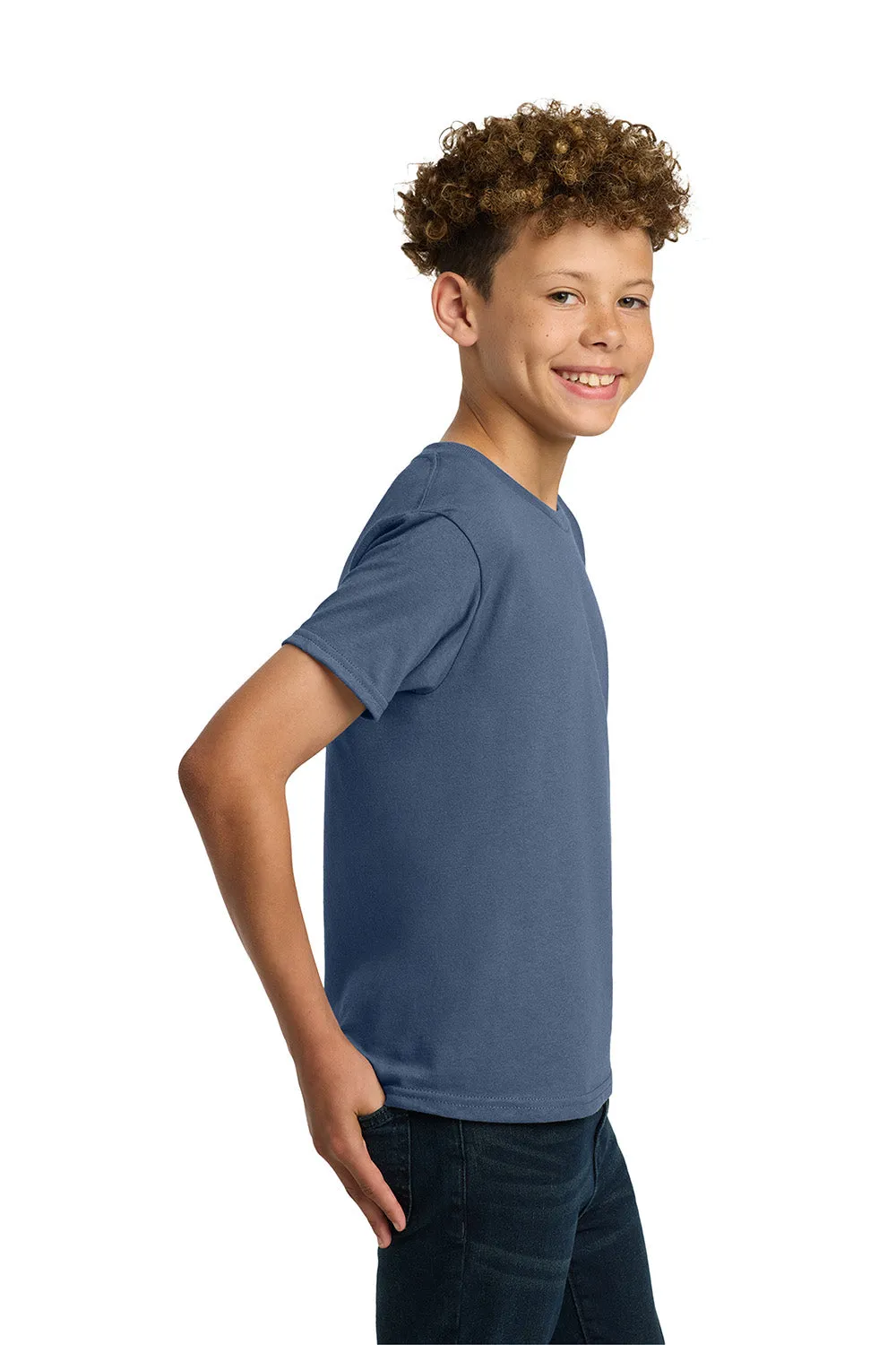Gildan Youth Short Sleeve Crewneck T-Shirt - Indigo Blue