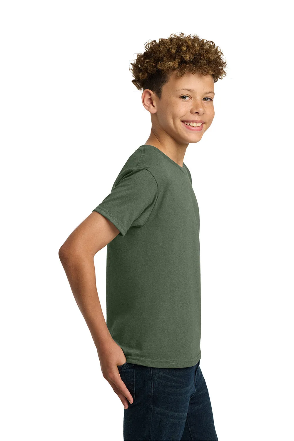 Gildan Youth Short Sleeve Crewneck T-Shirt - Military Green