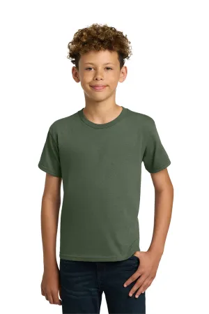 Gildan Youth Short Sleeve Crewneck T-Shirt - Military Green