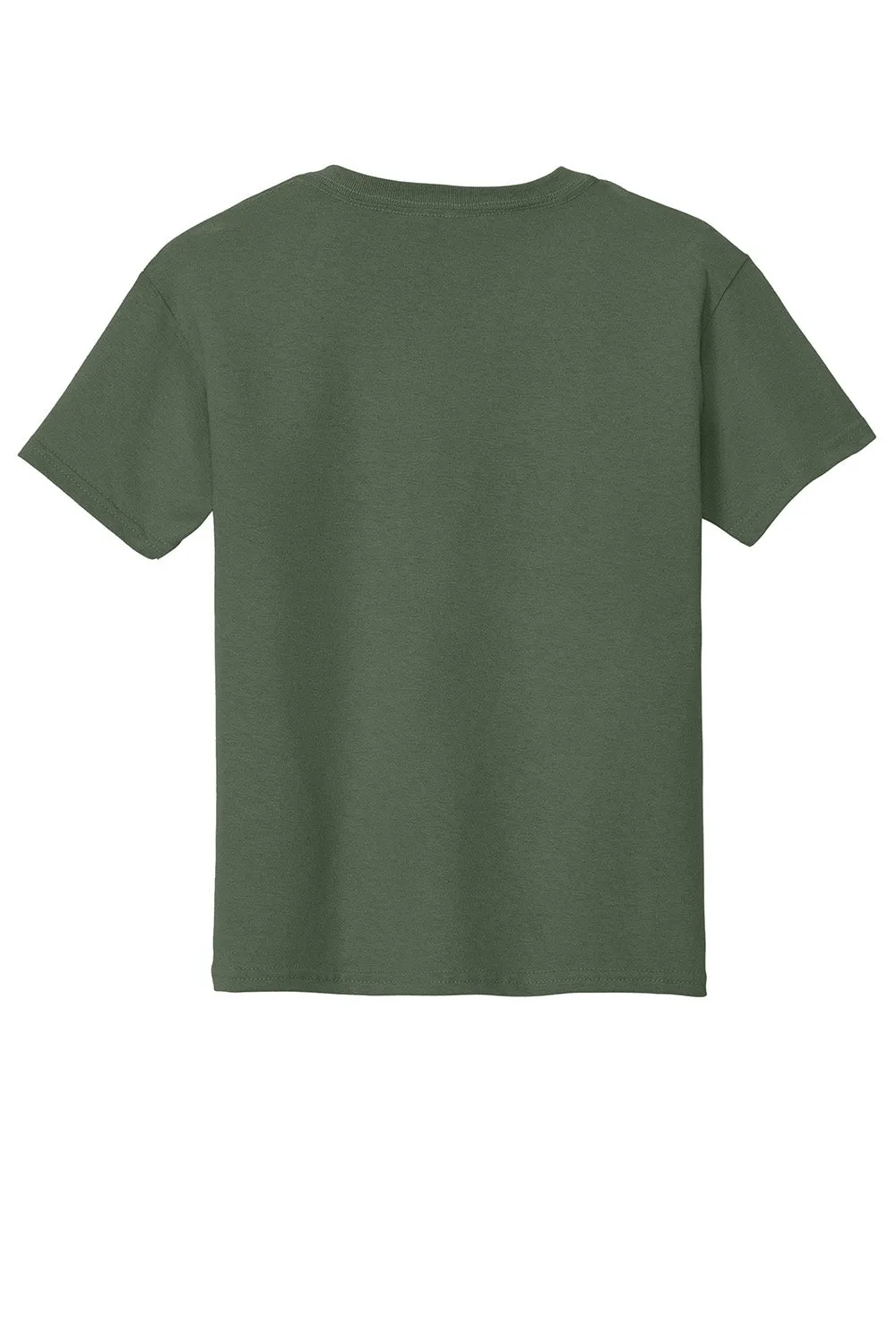 Gildan Youth Short Sleeve Crewneck T-Shirt - Military Green