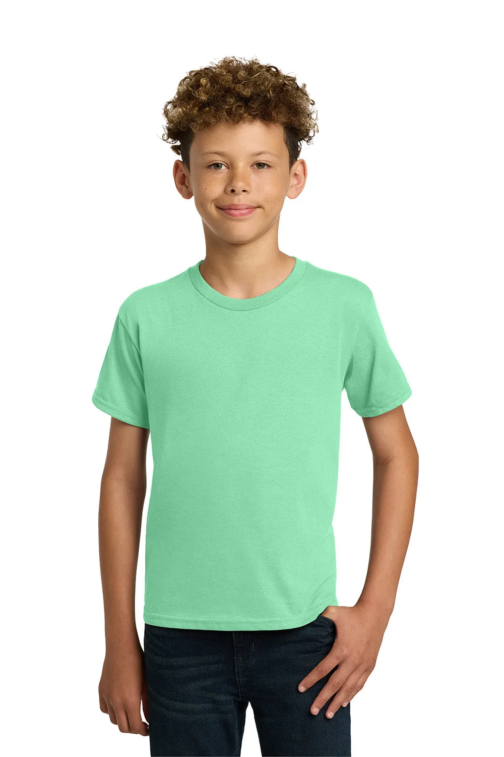 Gildan Youth Short Sleeve Crewneck T-Shirt - Mint Green