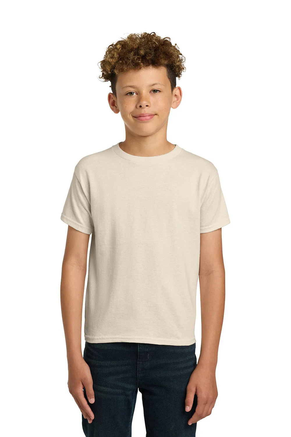Gildan Youth Short Sleeve Crewneck T-Shirt - Natural